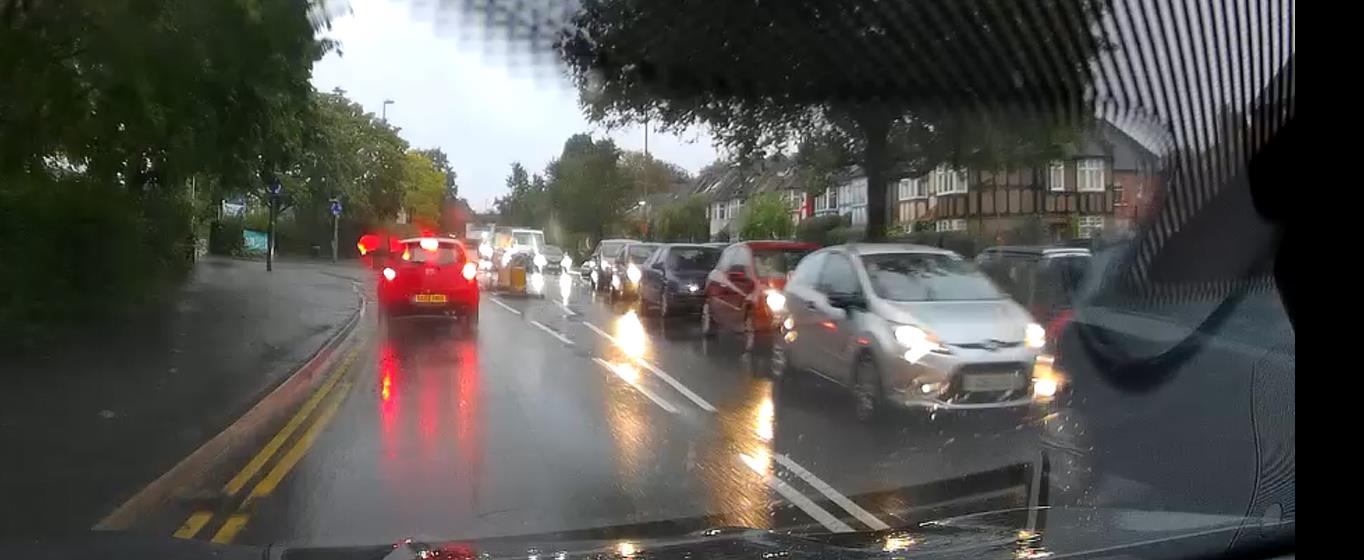 Traffic on Stoke Road Guildford