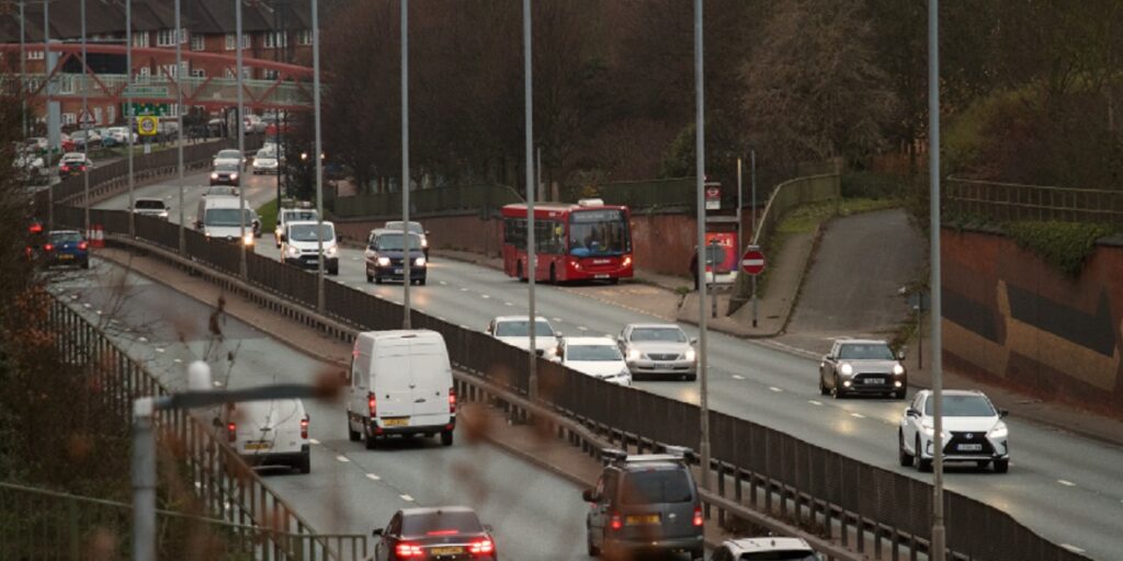 Busy North Circular road